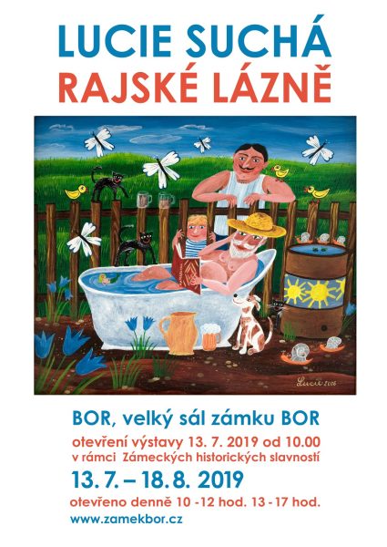 2019-7 Bor u Tachova - Zámek - Rajské lázně